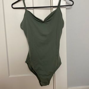 Olive green Nikolay leotard